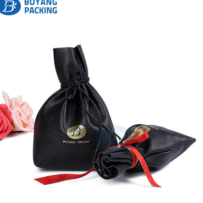 Pu drawstring bags wholesale