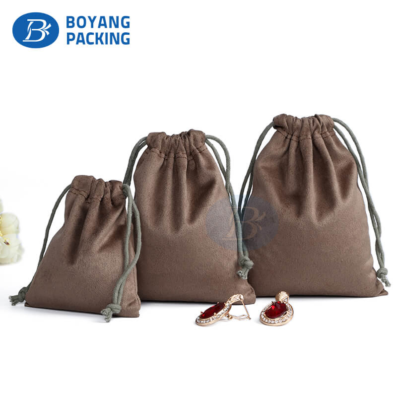 Velvet drawstring bag factory