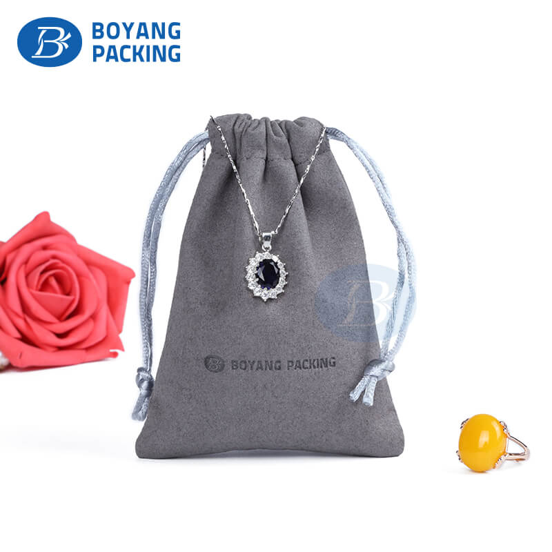 Custom jewelry pouches velvet drawstring pouch