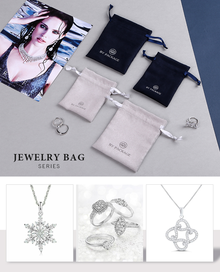 Custom velvet jewelry bag