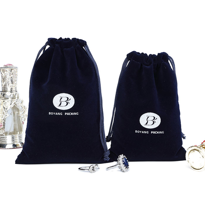 Custom Drawstring Velvet Jewelry Bag