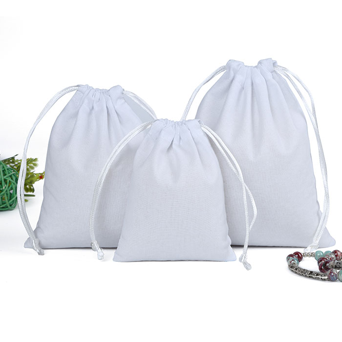 Custom Organic Cotton Drawstring Bag