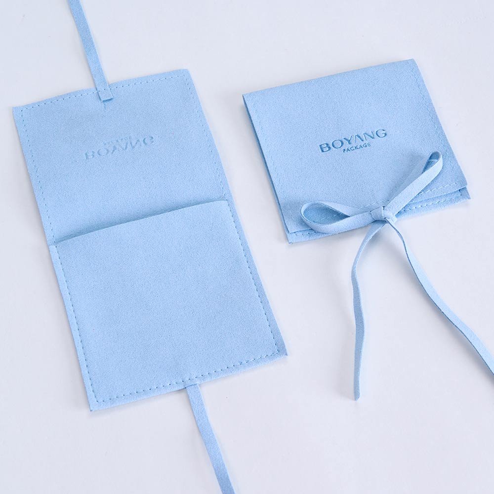 custom microfiber envelop jewelry pouches