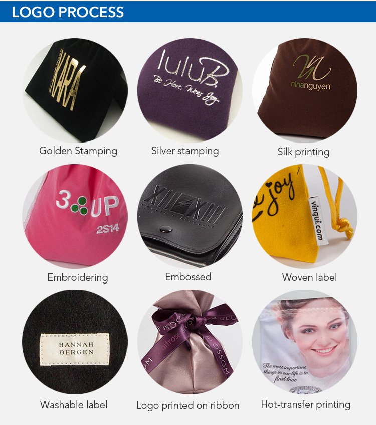 Custom jewellery bag online Logo style