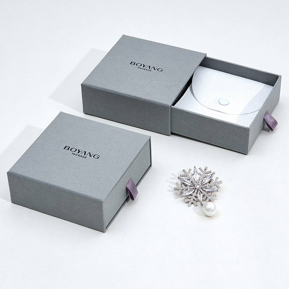 Custom paper jewelry box packaging