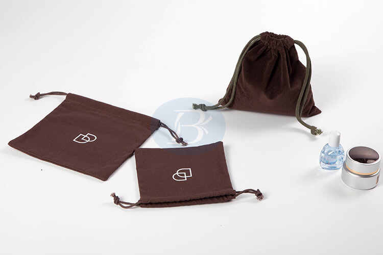 custom brown small cotton gift bags