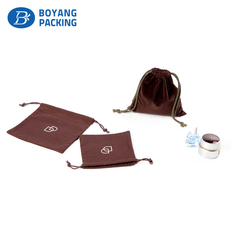 custom brown small cotton gift bags