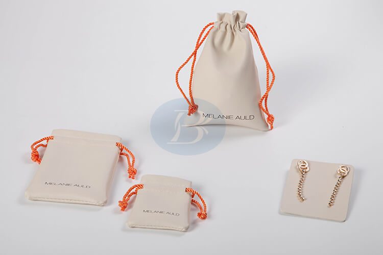 cuotom white jewelry pouches manufacturer