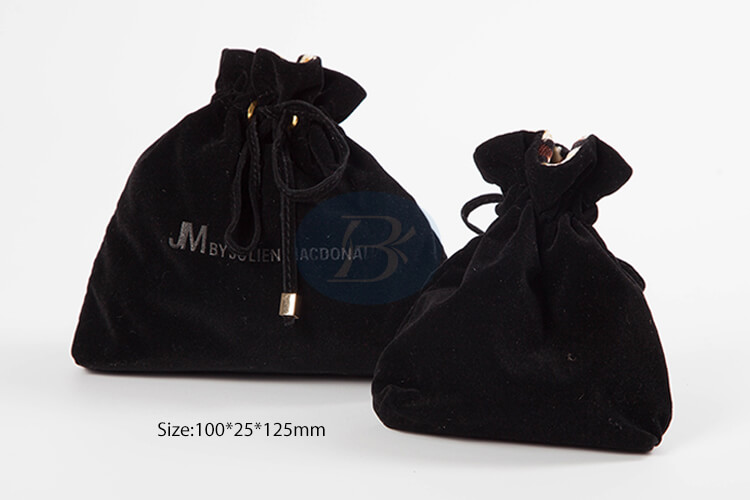 black velvet jewelry pouches factory