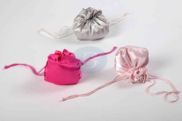 custom satin drawstring pouch jewelry bag manufacturer