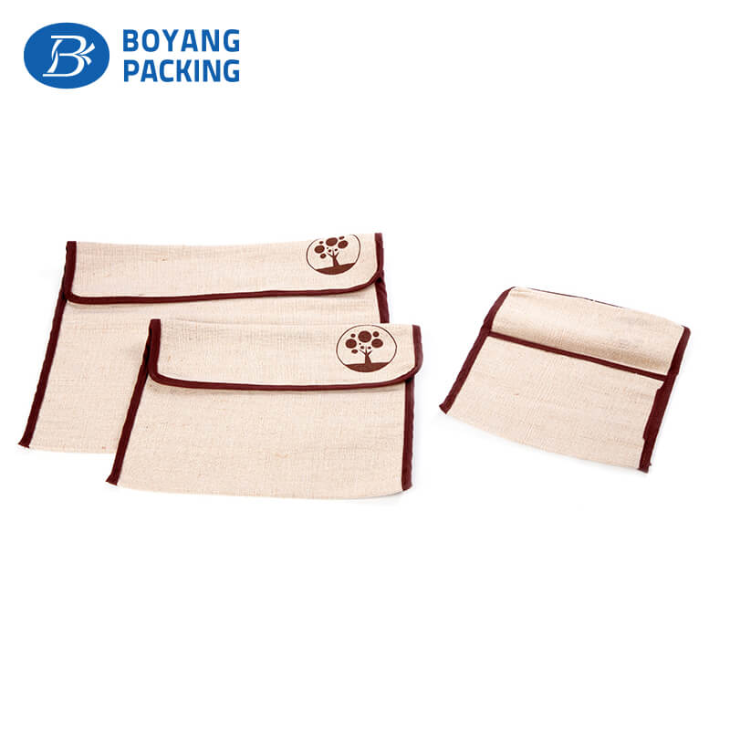 Custom envelope style jute pouches wholesale factory