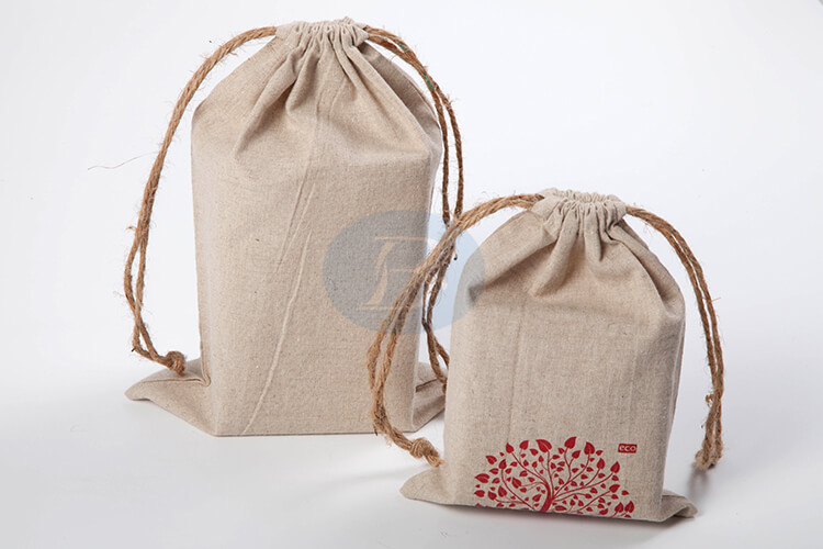 linen drawstring pouch factory