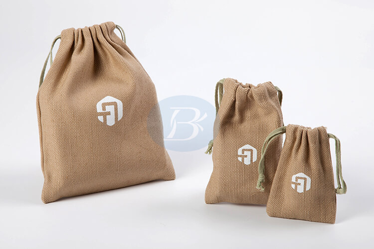 mini linen drawstring bags