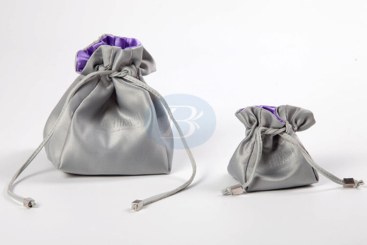 custom luxury satin pouches wholesale online