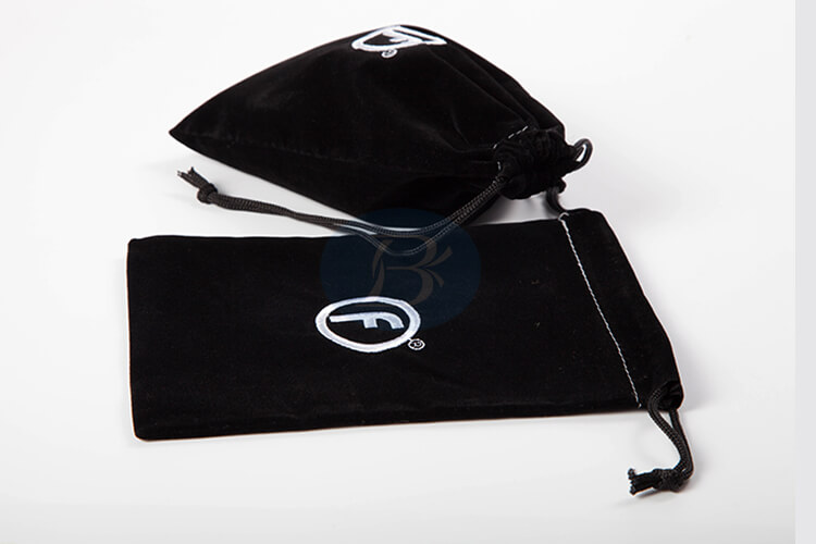 custom black small velvet bags wholesale