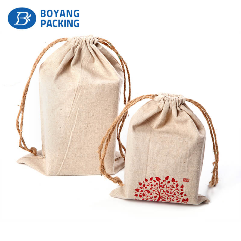 linen drawstring pouch factory