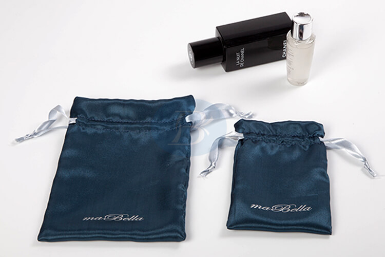 custom satin drawstring pouch manufacturer