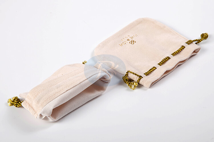 custom velvet drawstring pouches