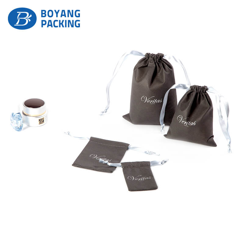 Custom luxury black gift jewelry bags factory