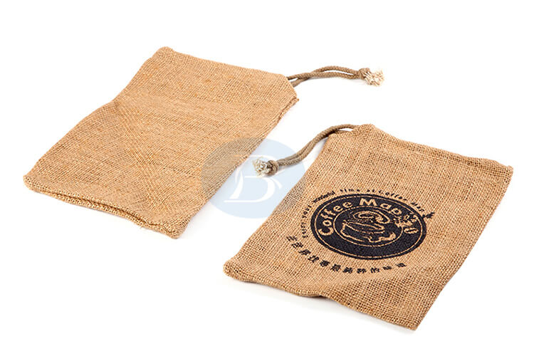 Customized jute drawstring bags