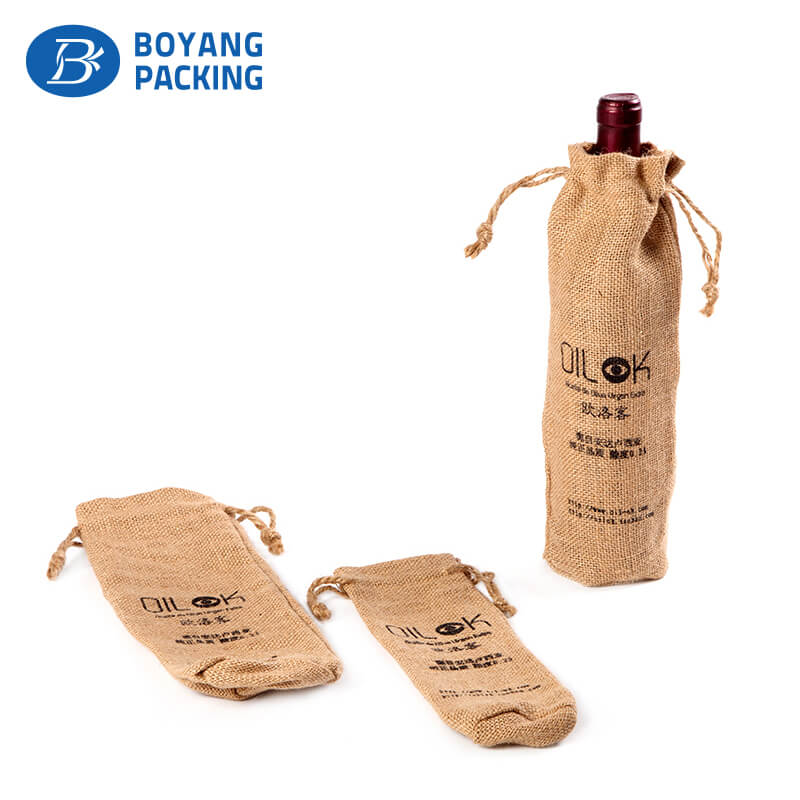 jute bags for wine custom