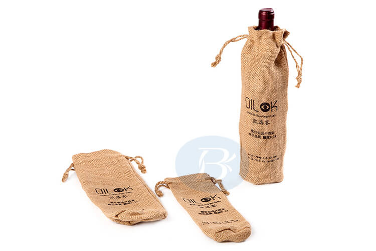 jute bags for wine custom