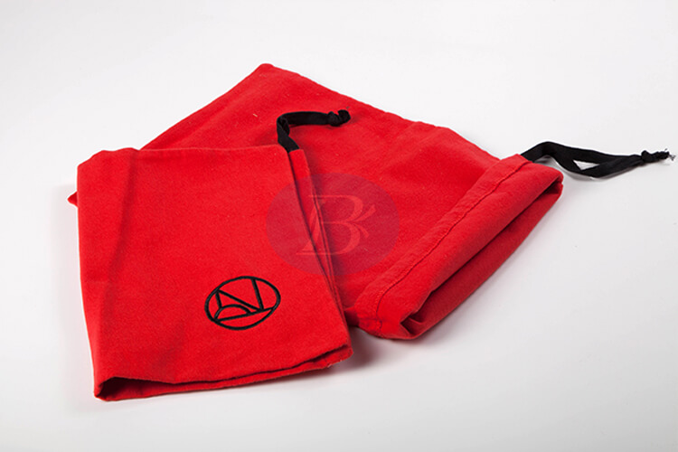 Custom red cotton bag