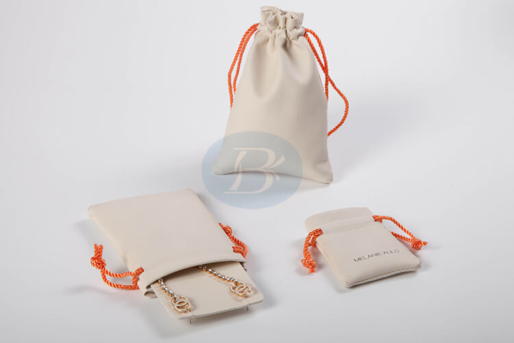 custom leather jewelry pouch