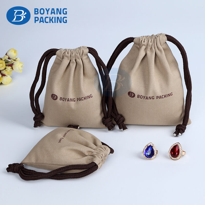 Canvas pouches supplier, custom drawstring pouch