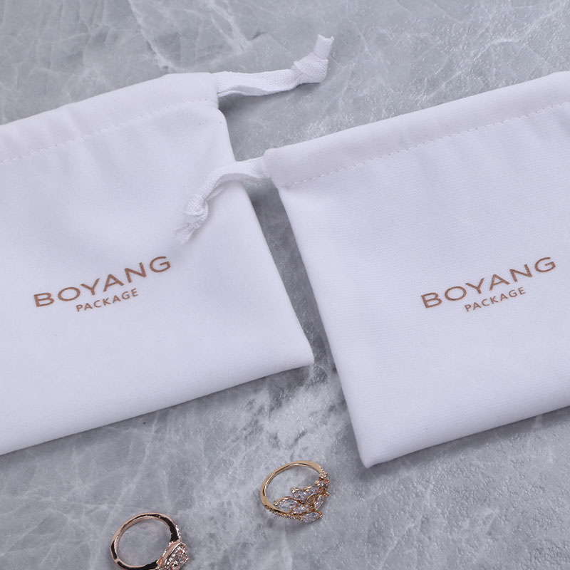 custom velvet small jewelry bag