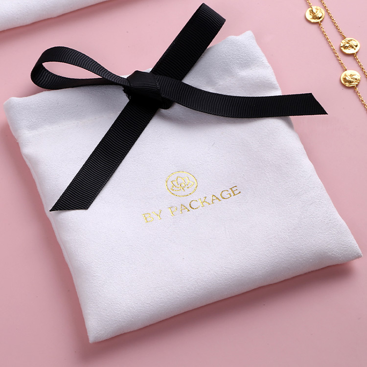 Style Custom Velvet Pouches Wedding Favor Jewelry Gift Pouch Bags with Bow