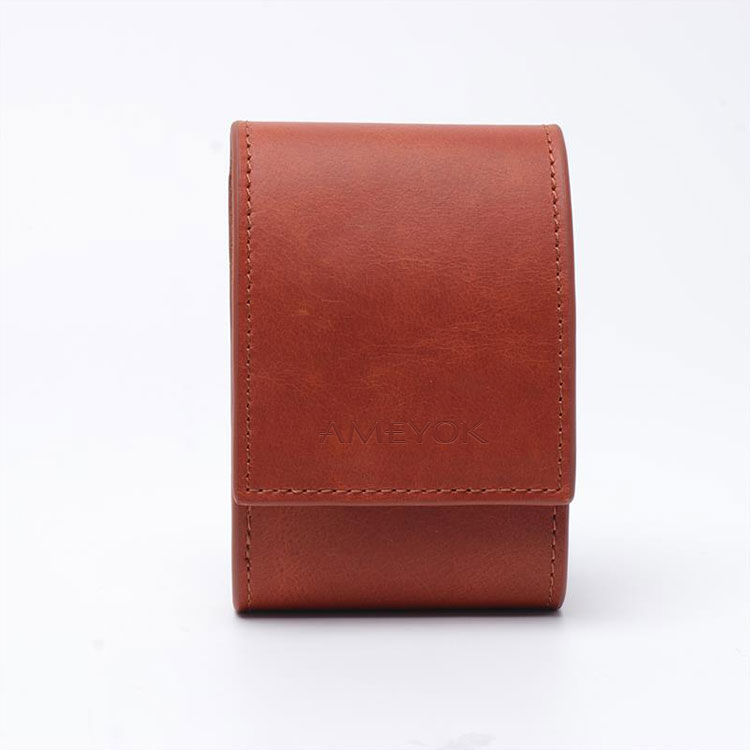 Promotional leather watch strap packaging bag pouch custom logo