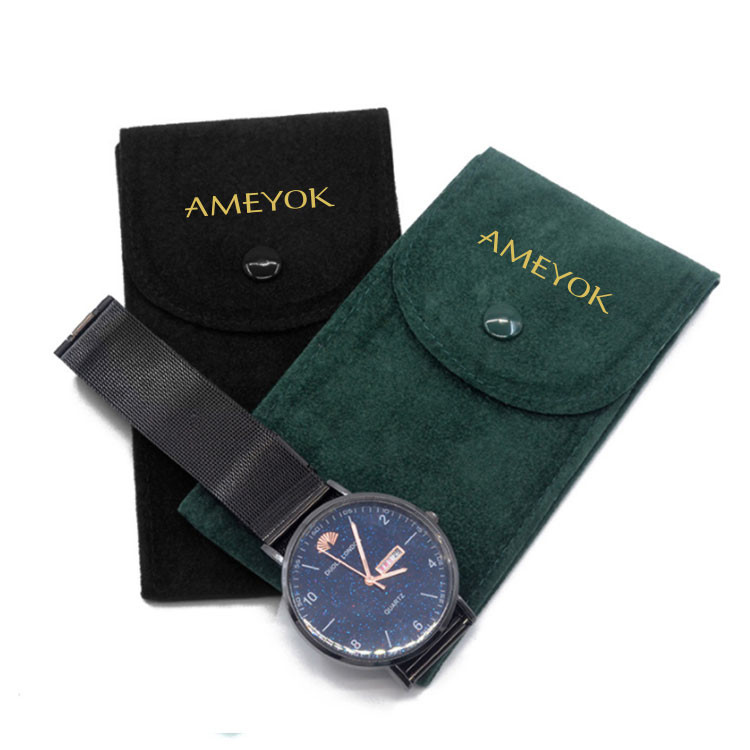 Manufacturer Custom Velvet Watch Pouch Watches Packaging Protective Dust Bag