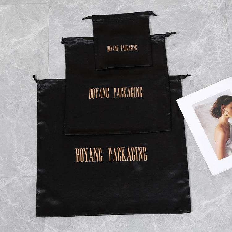 custom black dust bag