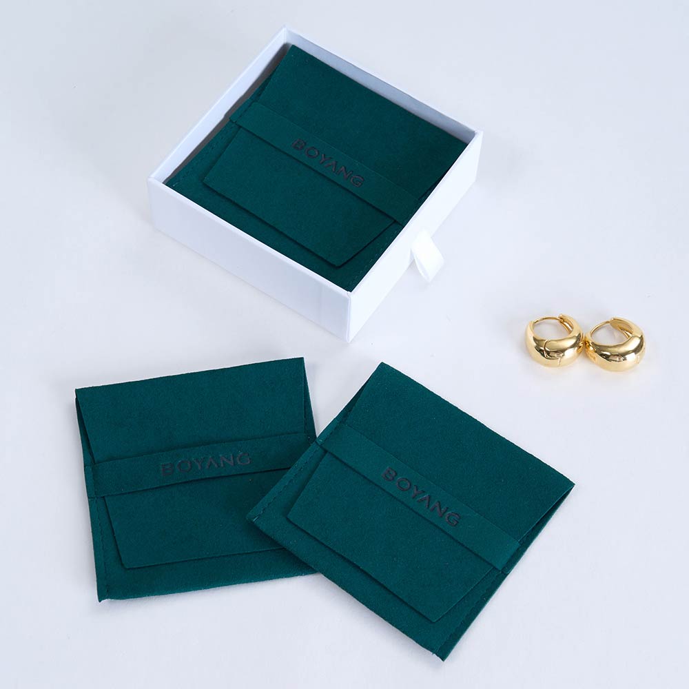 custom jewelry envelope microfiber pouch
