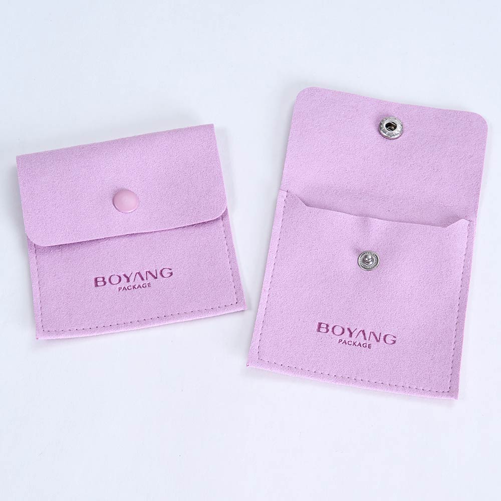 custom logo microfiber jewelry pouch