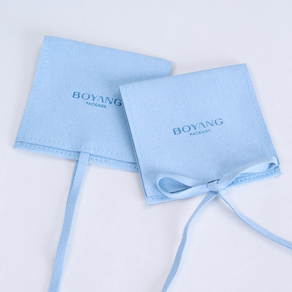 custom microfiber envelop jewelry pouches