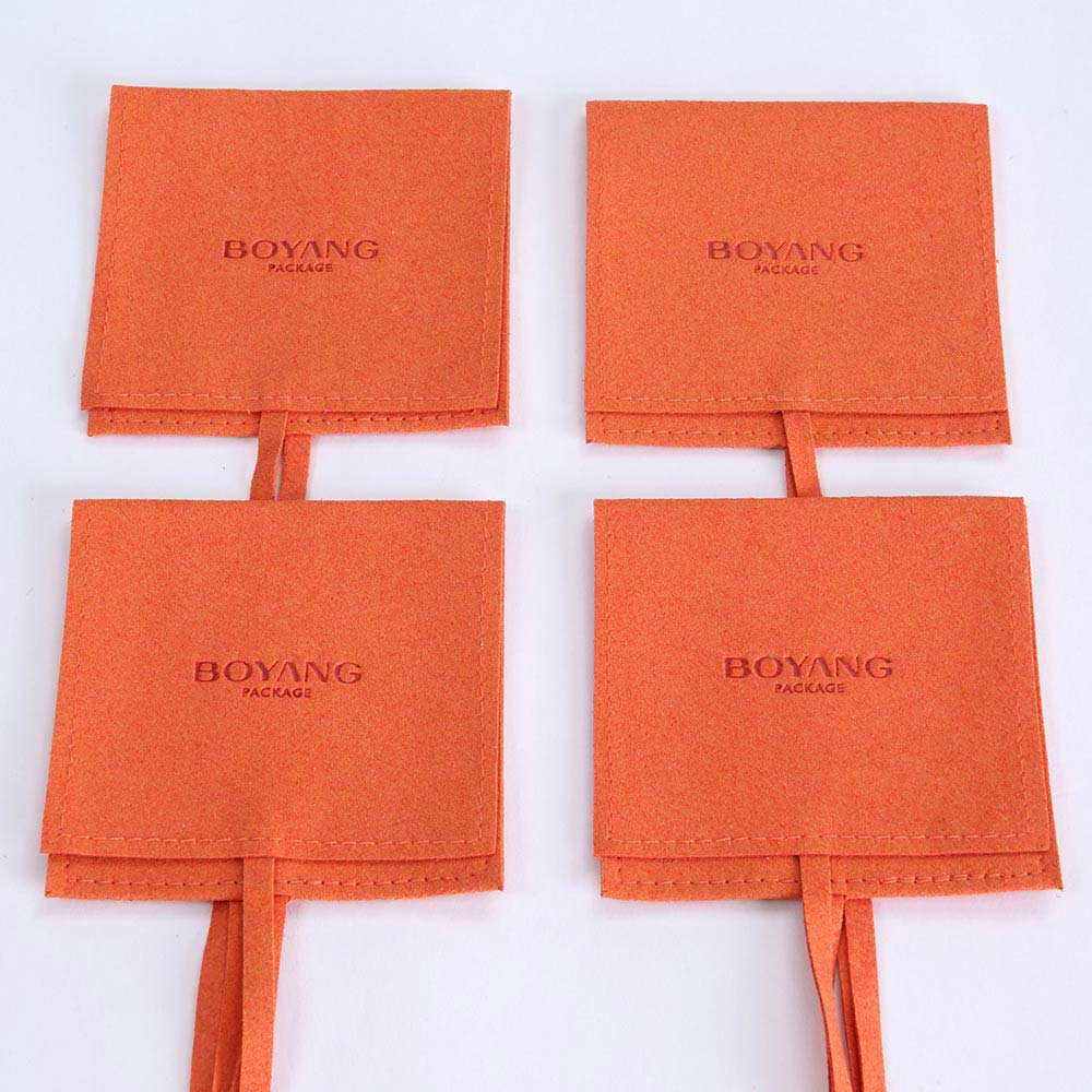 Manufacturer wholesale microfiber envelop pouch jewelry necklace pouch bag
