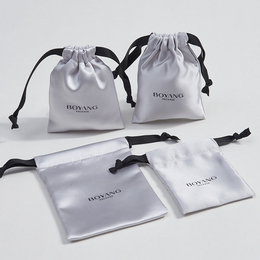 custom silk jewellery packaging bag