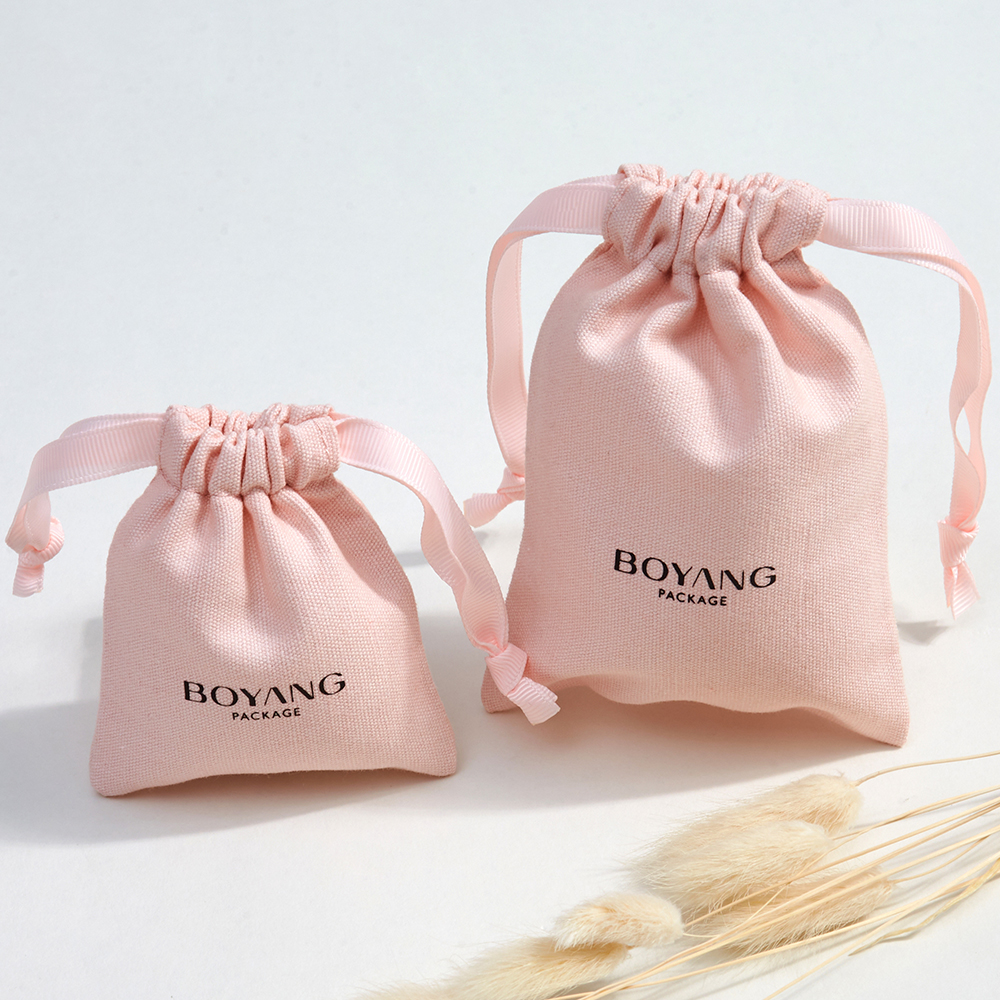 wholesale reusable small cotton gift bag