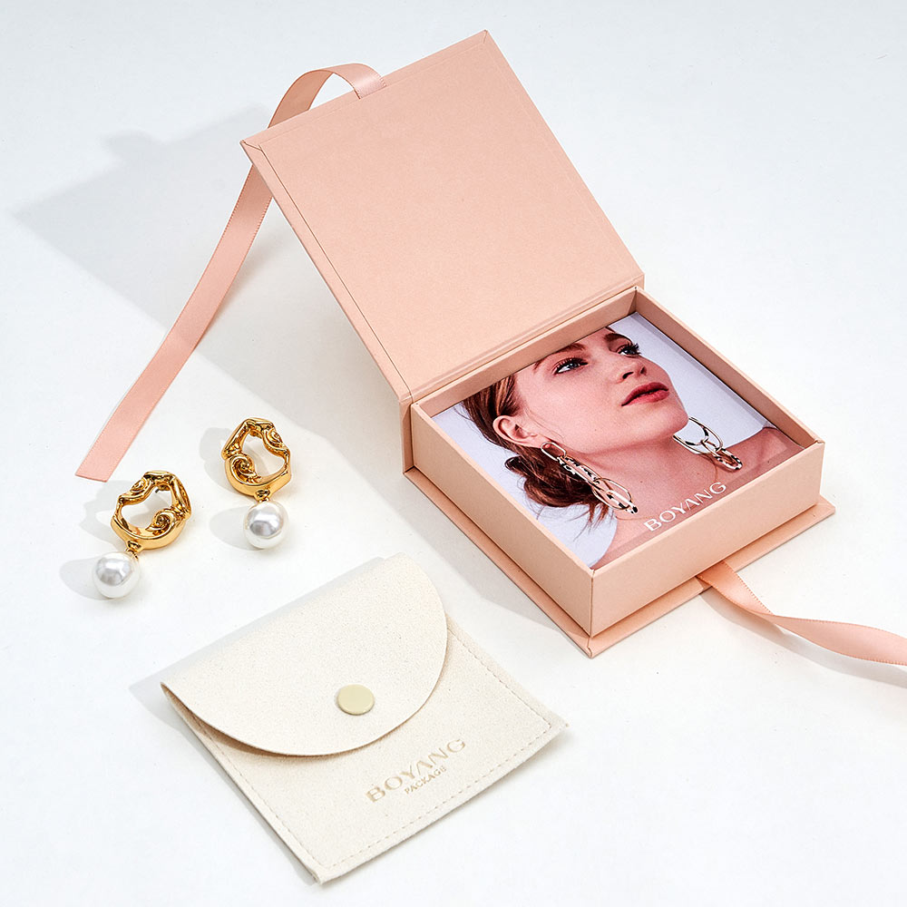 Custom Pink Jewelry Ring box