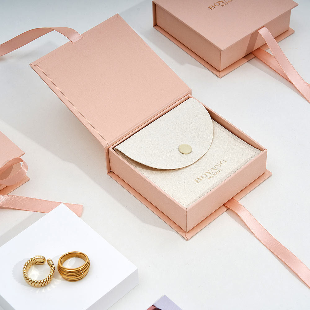 Custom Pink Jewelry Ring box